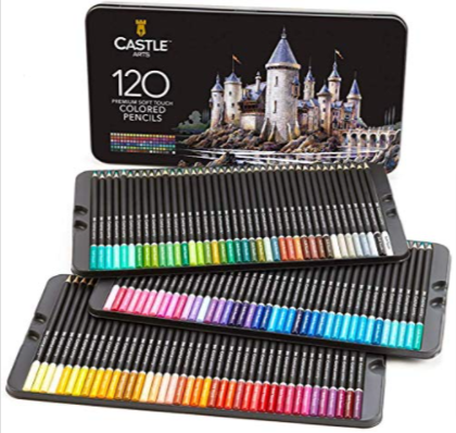 Castle Art Supplies 120 Colored Pencils