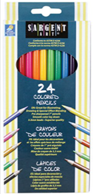 Sargent Art 22-7224 24-Count Assorted Colored Pencils