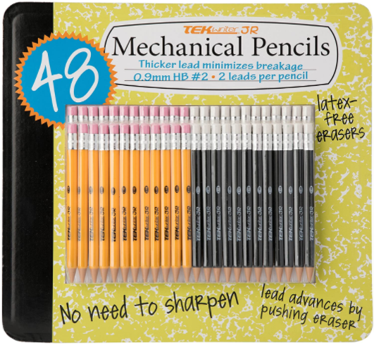 TekWriter Jr 48ct: #2 Mechanical Pencils