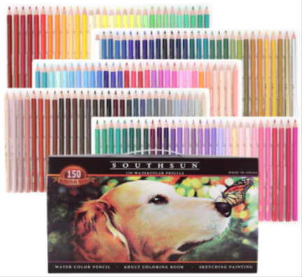 Southsun Set of 150 Watercolor Pencils