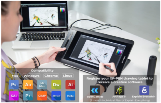 XP-PEN Artist12 Drawing Monitor Pen Tablet