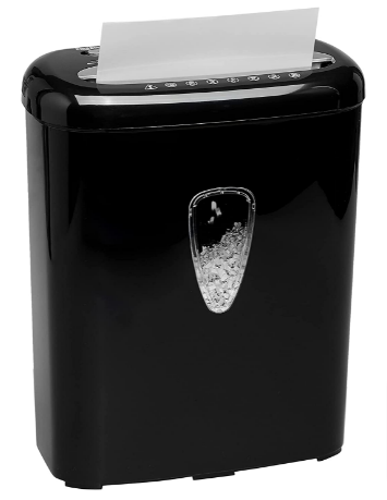 Amazon Basics 6-Sheet High-Security Micro-Cut Paper and Credit Card Home Office Shredder