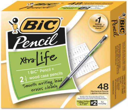 BIC America Nonrefillable Mechanical Pencils 