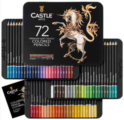 Castle Art Supplies 72 Colored Pencils
